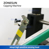 ZONESUN Automatic Metal Lug Cap Twist Off Capper Bottle Capping Machine with Cap Feeder ZS-XG440T2