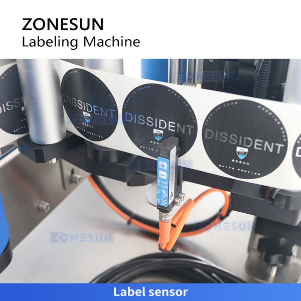 ZONESUN ZS-TB150RP Automatic Wrap Around Round Bottle Labeling Machine