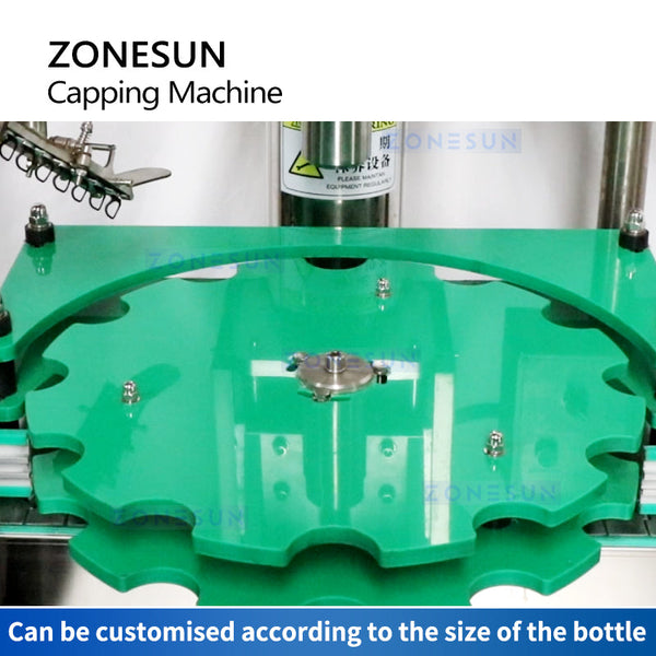 ZONESUN Automatic Beer Bottle Ring Pull Crown Cap Sealing Capping Machine ZS-XG440L