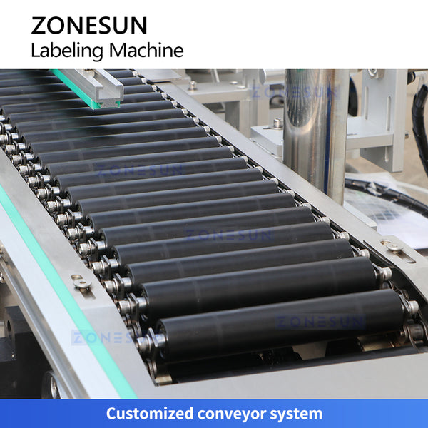 ZONESUN ZS-TB823F Automatic Top and Sides Labeling Machine