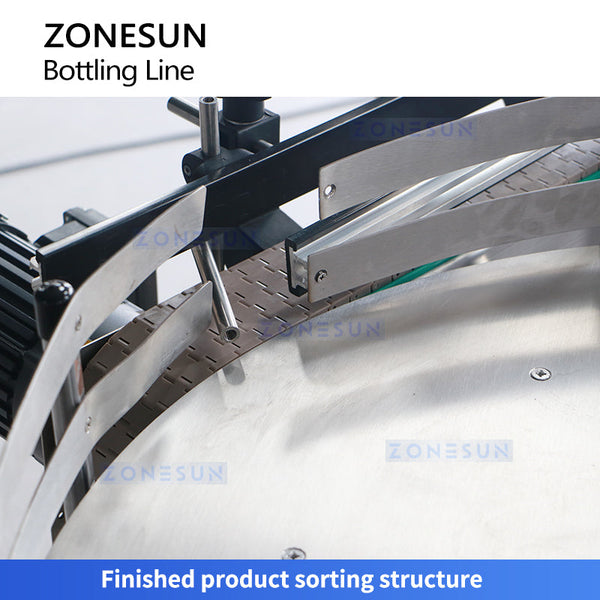 ZONESUN ZS-FAL180V3 Inner Plug Outer Cover Filling Capping Labeling Bottling Line