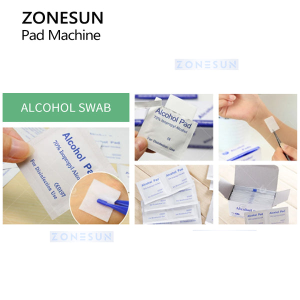 ZONESUN Alcohol Pre Pads Packaging Machine ZS-ZMJ1