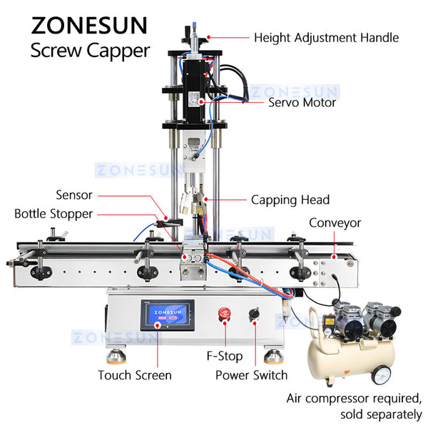 Zonesun ZS-XG0001 Tabeltop Semi Automatic Capping Machine