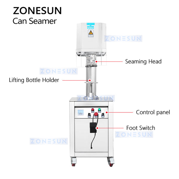 Zonesun ZS-CS3 Can Sealing Machine Can Seamer