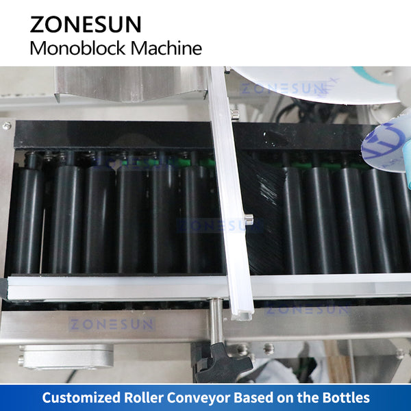 ZONESUN ZS-AFCL4 Monoblock Filling Capping Labeling Packaging Machine