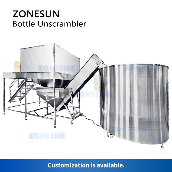 ZONESUN Automatic High Speed Bottle Unscrambler Sorting Machine ZS-LPE2000