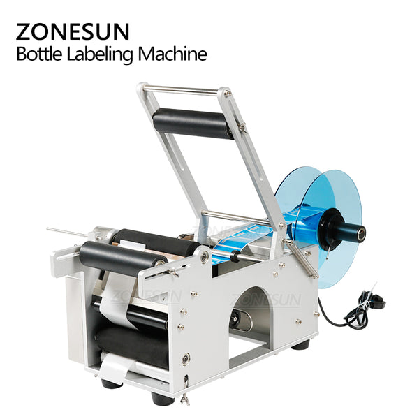 ZONESUN LT-50 Semi Automatic Electric Round Bottle Labeling Machine