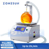 ZONESUN ZS-GPGT1C Gear Pump Semi-Automatic Honey Weighing And Filling Machine