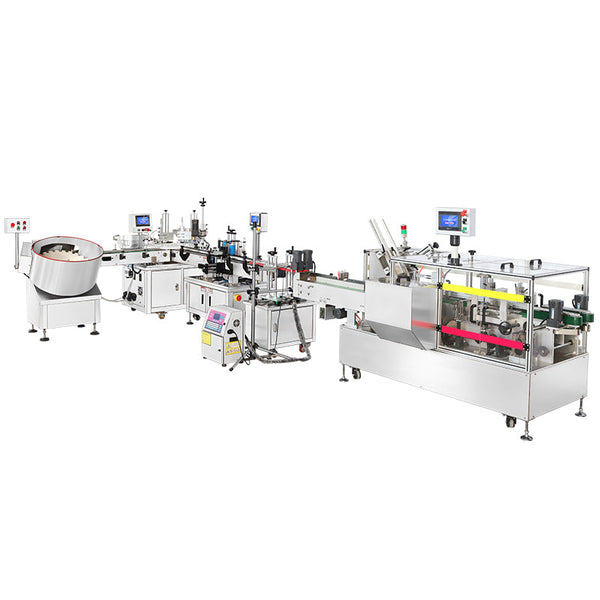 ZONESUN Automatic Production Line Unscrambler Filling Capping Labeling Inkjet Printer Cartoner ZS-FAL180B1