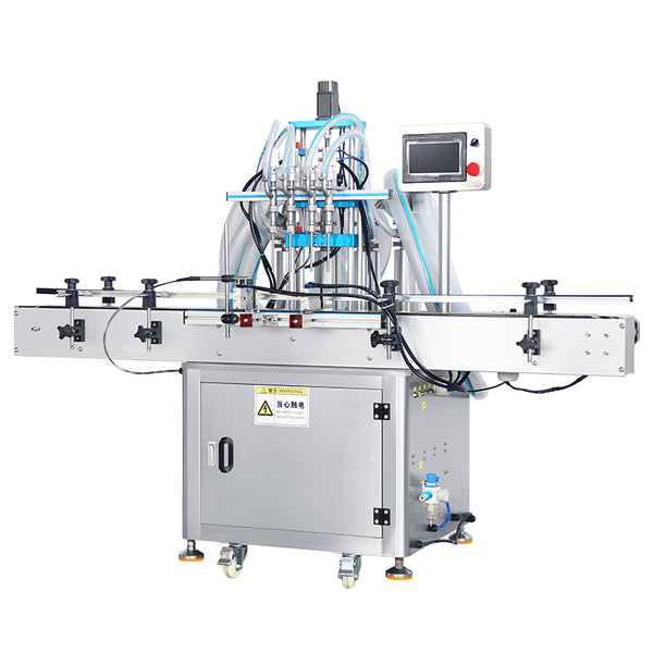 ZONESUN Automatic 4 Nozzles Servo Piston Pump Liquid Filling Machine ZS-SV4HS - 110V - 220V