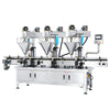 ZONESUN ZS-FM4A Auto 3 Head Auger Filler Servo Motor Flour Milk Chili Cocoa Ground Coffee Powder Filling Machine