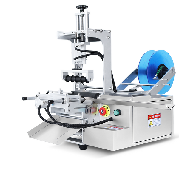 ZS-TB101 Tabletop Round Bottles  Labeling Machine with Printer - Standard / 110v - Standard / 220v - Standard Added Date Coder / 110v - Standard Added Date Coder / 220v - Transparent / 110v - Transparent / 220v - Transparent Added Date Coder / 110v - Transparent Added Date Coder / 220v