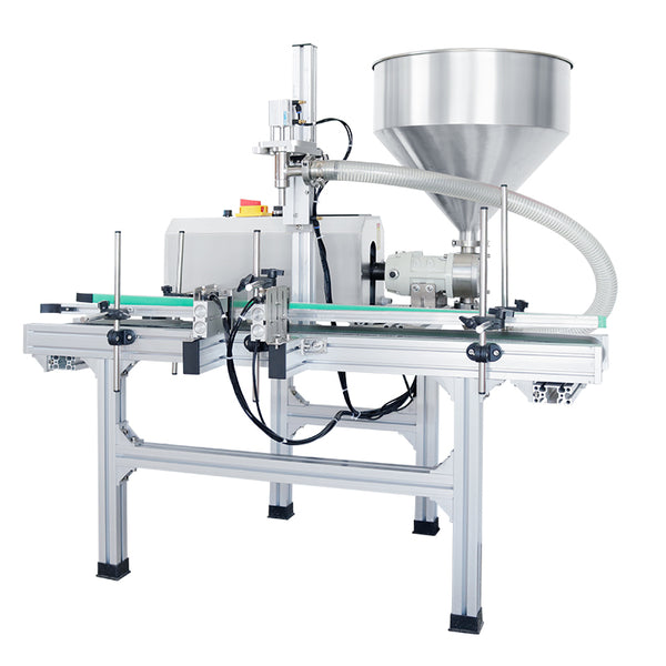 ZONESUN ZS-DTGT900P Automatic Rotor Pump Paste/Viscous Liquid Filling Machine With Hopper - 110V - 220V