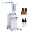 ZONESUN Semi Automatic Piston Pump Nail Polish Paste Filling Machine ZS-GTPP1