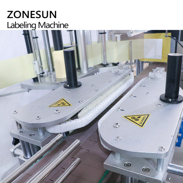 ZONESUN ZS-TB600T Automatic Vertical Type Three Side Square Labeling Machine