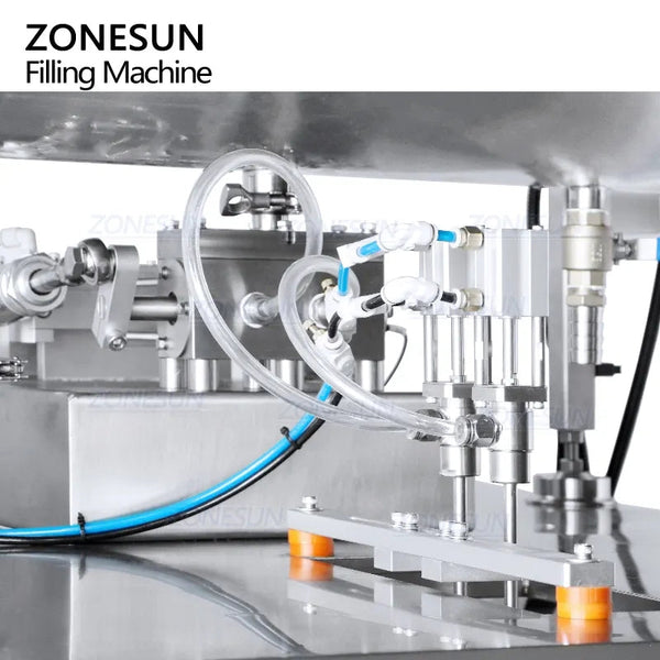 ZONESUN Automatic Double Lane 4 Sides Paste Filling Sealing Machine Servo Motor ZS-FS500Y-2