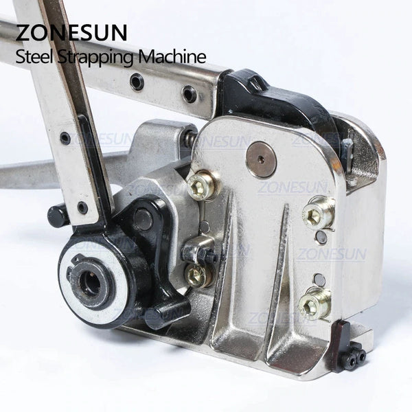 ZONESUN 16-19mm Manual Buckle Free Steel Belt Strapping Machine DB-GD35 / MH35