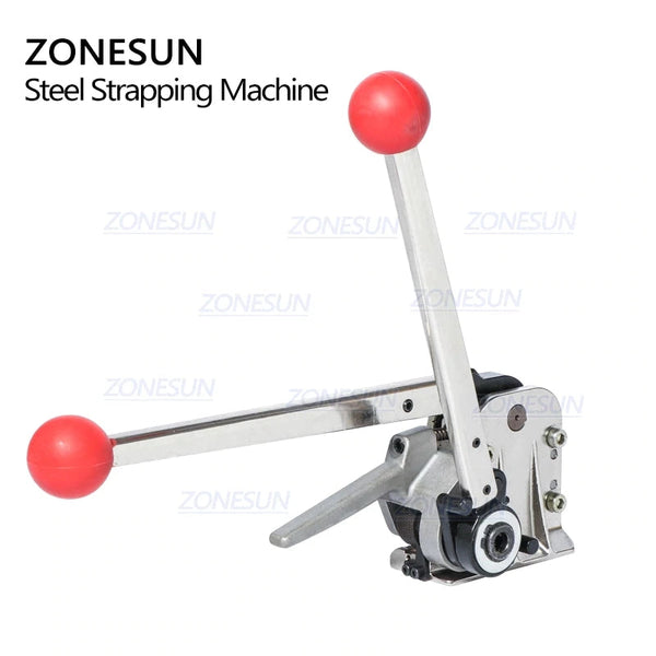 ZONESUN 16-19mm Manual Buckle Free Steel Belt Strapping Machine DB-GD35 / MH35