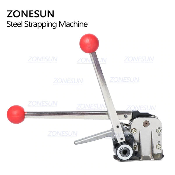 ZONESUN 16-19mm Manual Buckle Free Steel Belt Strapping Machine DB-GD35 / MH35