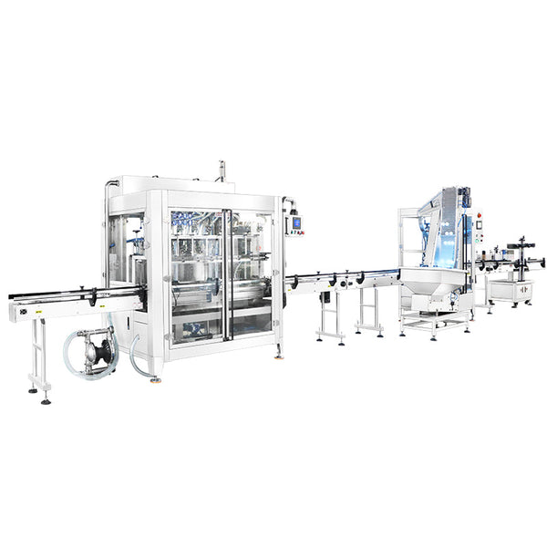 Zonesun ZS-FAL180Z10 Servo Filling Production Line F-stype Capper Bottleing Line