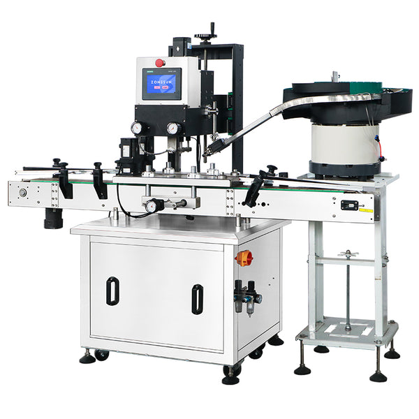 ZONESUN ZS-XG440S2 Automatic Double Caps Guide Rails Capping Machine