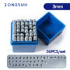 ZONESUN Jewelry Metal Stamps Alphabet Set A-Z Punch Die