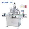 ZONESUN Automatic Pneumatic Bottle Viscous Liquid Filling Machine ZS-YT6T-6Y