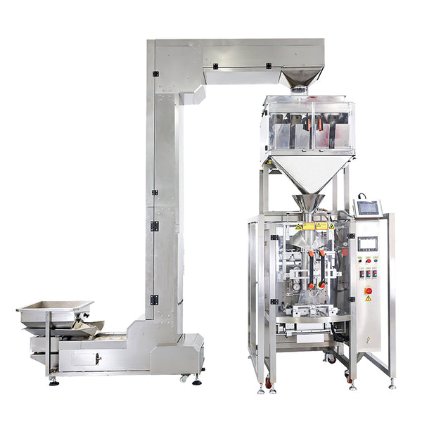 ZONESUN ZS-PL420S Automatic Vacuum Granule Filling Weighting Packaging Machine Grain Nuts Cat Food Feeder Sealing Bagging