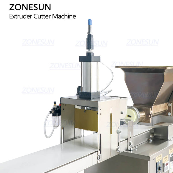 ZONESUN ZS-ECM1 Automatic Small Chocolate Energy Bar Extruder Cutter Protein Nut Bar Forming Making Cutting Machine