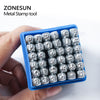 ZONESUN Jewelry Metal Stamps Alphabet Set A-Z Punch Die