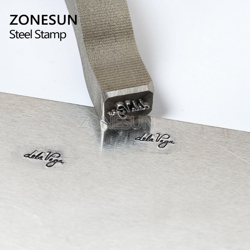 ZONESUN Custom Steel Metal Stamps Mold Marking Tool Jewelry Embossing