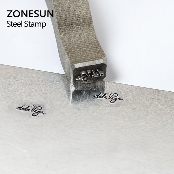 ZONESUN Custom Steel Stamp Mold Embossing Metal Jewelry Stamp