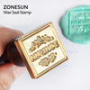 ZONESUN Custom Wax Seal Stamp With Wood Handle For Gift Packing