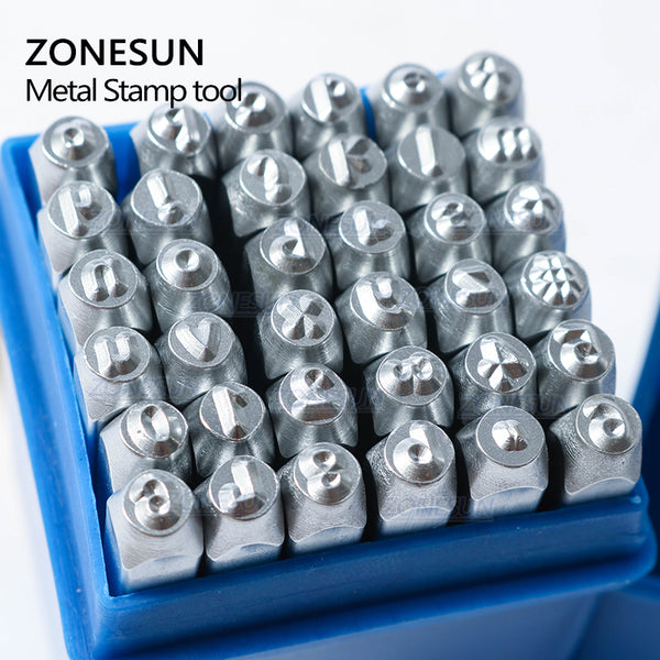 ZONESUN Jewelry Metal Stamps Alphabet Set A-Z Punch Die