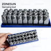 ZONESUN 27pcs Alphabet Set A to Z Letter Jewelry metal Stamps