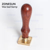 ZONESUN Custom Wax Seal Stamp With Wood Handle For Gift Packing