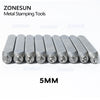 ZONESUN 9PCS Carbon Steel Jewelry Stamp Number Set