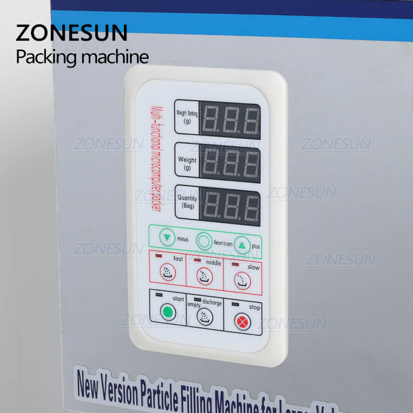 ZONESUN ZS-999 Granular Powder Racking Machine  Weighing Filling Machine 10-999g