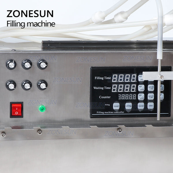 ZONESUN 6 Heads Self-priming Bag Liquid Filling Machine ZS-DPSP6