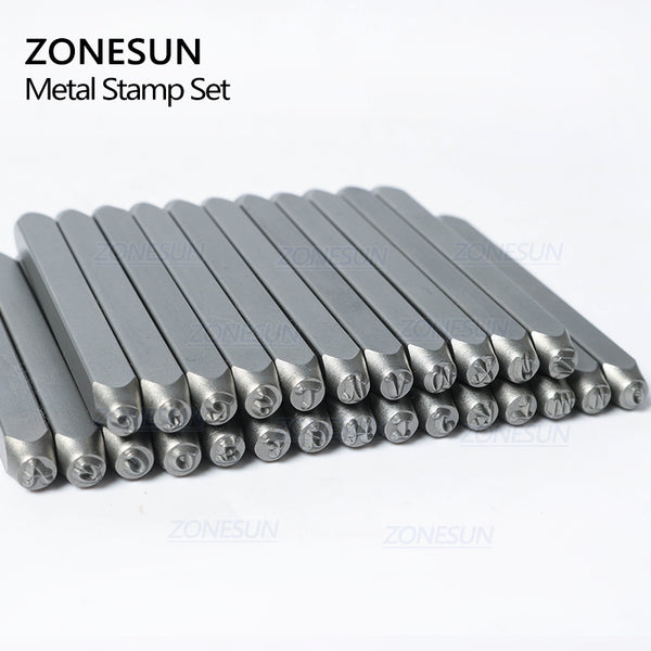 ZONESUN 36PCS Jewelry Metal Stamps Alphabet Set A to Z