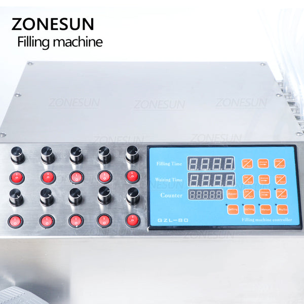 ZONESUN 10 Heads Digital Control Perfume Vial Oral Liquid Filling Machine ZS-YTPP10