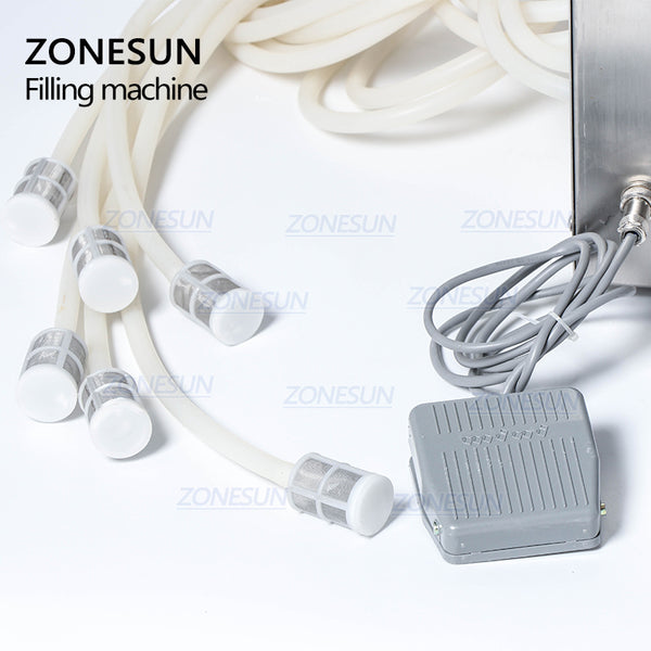 ZONESUN 6 Heads Self-priming Bag Liquid Filling Machine ZS-DPSP6