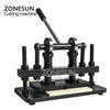 ZONESUN 26x12cm Double Wheel Hand Leather Die Cutting Machine