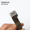 ZONESUN Custom Steel Stamp Mold Embossing Metal Jewelry Stamp