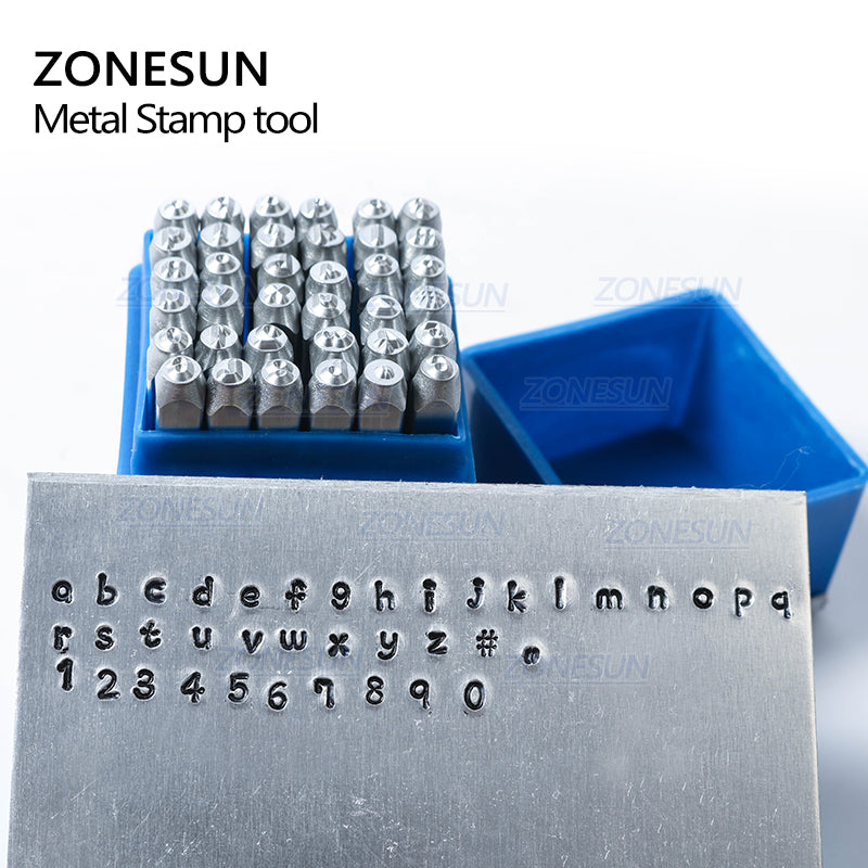 ZONESUN 27PCS Alphabet Set 'A-Z' With '&' Steel Stamping Tool