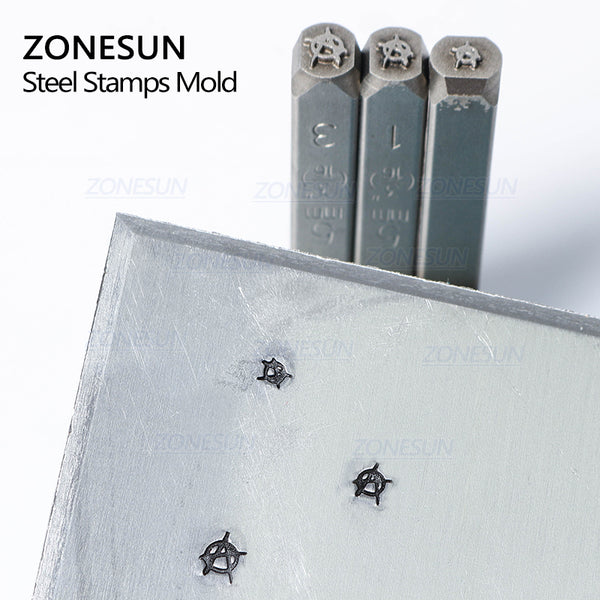 ZONESUN Anarchy Jewelry LOGO Custom Metal Stamp