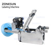 ZONESUN TB-YL50D Semi Automatic Label Applicator Round Bottle Labeling Machine With Date Printer