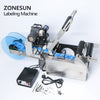 ZONESUN TB-YL50D Semi Automatic Label Applicator Round Bottle Labeling Machine With Date Printer