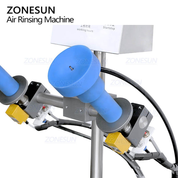 ZONESUN ZS-NIC1 Semi-automatic Negative Ion Dust Removal Machine Plastic Glass Bottle Air Rinser Cleaning Machine