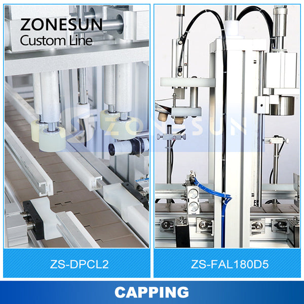 ZONESUN ZS-DPCL2/ZS-FAL180D5  Filling Capping Labeling Machine Production Line